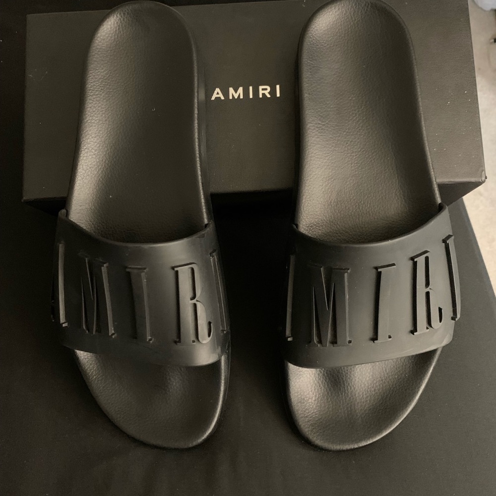 Amiri Men’s Size 12 Black Slides